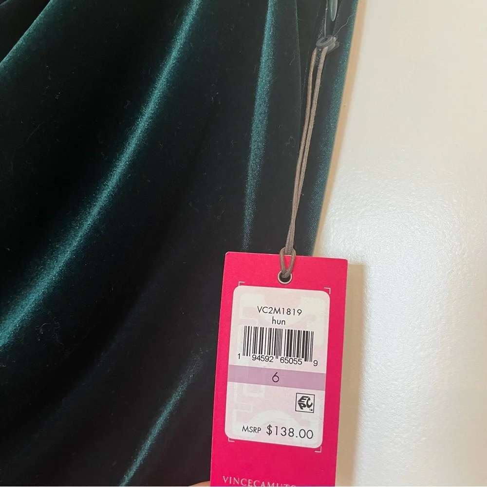 Vince Camuto Green Velvet Dress - Picture 6 of 6